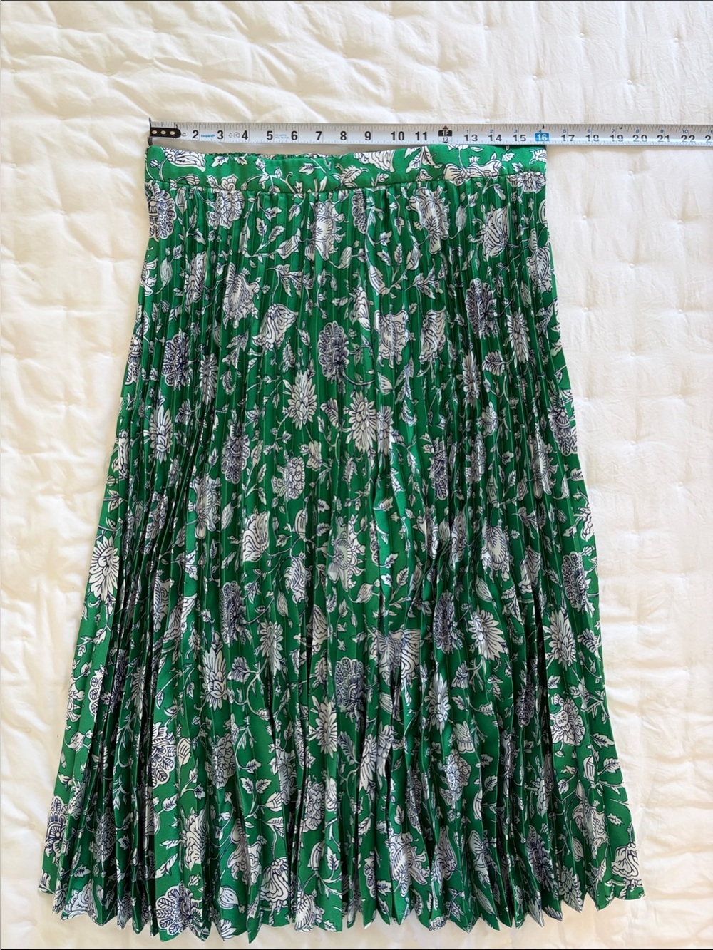 J. Crew Floral Pleated Midi Skirt - Picture 4 of 8